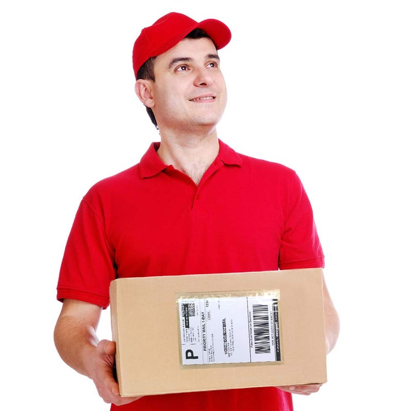 SJPACK 6" x 9" Packing List Envelopes, Shipping Label Sleeves, 100 Packs Clear Self Adhesive Shipping Labels Pouches - Image 3